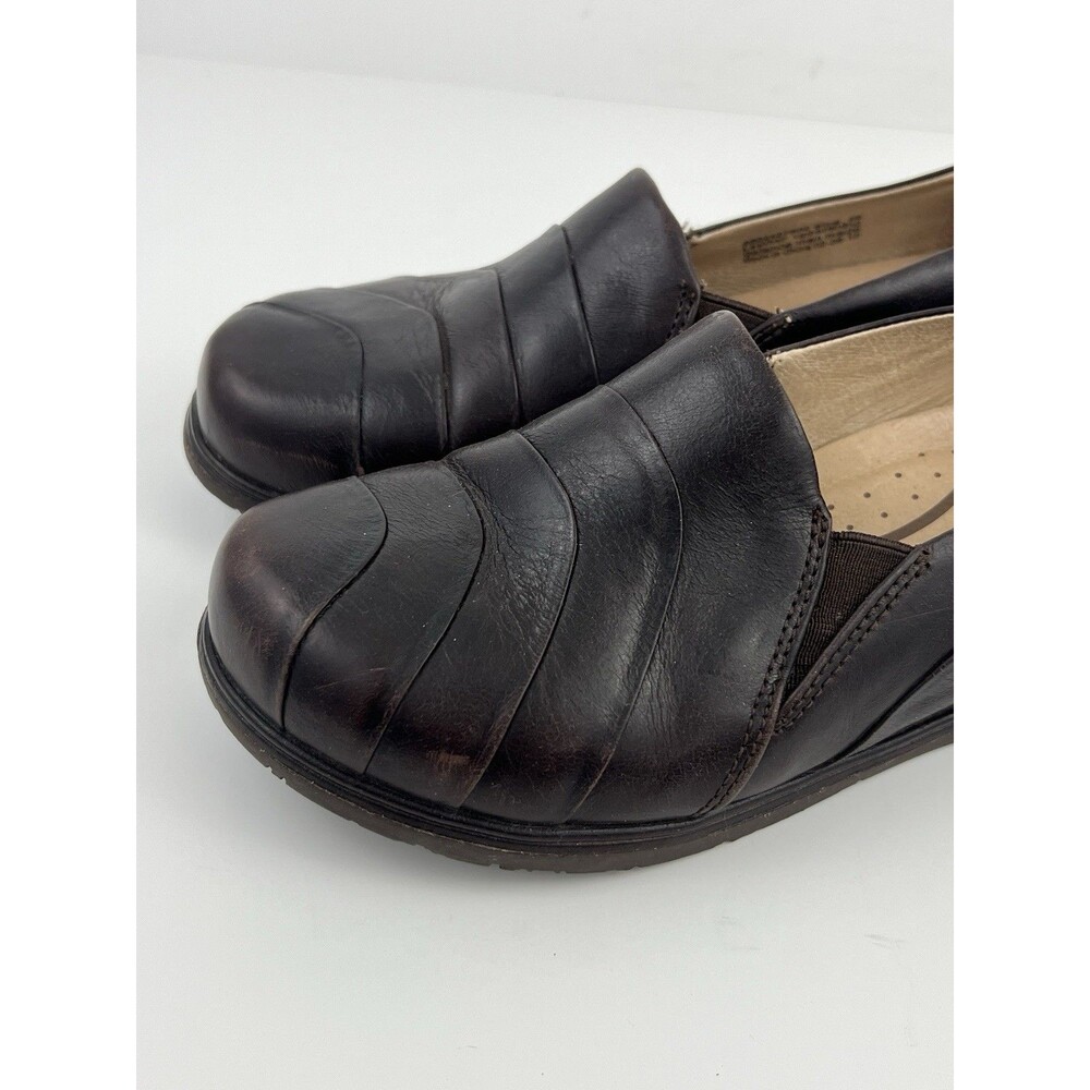 Dansko Pia Womens Brown Leather Comfort Loafers EU 39 US 8.5 9 Slip On Shoes